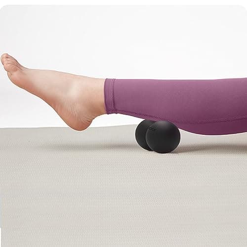 ANVICTOX Peanut Massage Ball,Double Lacrosse Ball for Neck Sore Muscles,Medium Density Myofascial Release Massager Ball for Deep-Tissue Massage Muscle Knots Yoga Therapy(Black)