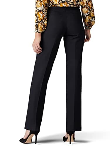 Lee Women's Ultra Lux Comfort with Flex Motion Trouser Pant, Black, 12