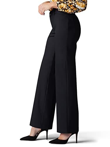 Lee Women's Ultra Lux Comfort with Flex Motion Trouser Pant, Black, 12