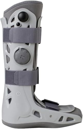 Aircast AirSelect Standard Walker Brace and Walking Boot with SoftStrike Technology and Semi-Rigid Shell (Medium, Gray)
