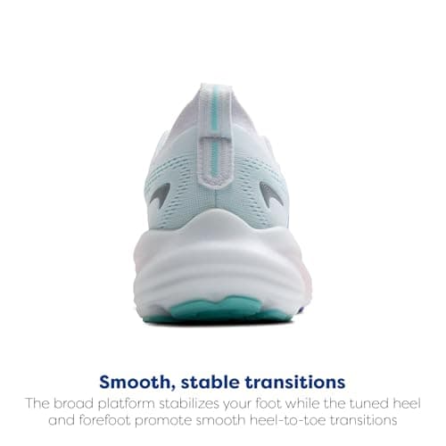 Brooks Women’s Glycerin 22 Neutral Running Shoe - White/Limpet Shell/Amparo Blue - 9 Medium