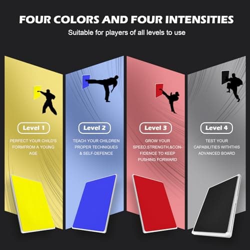 4 Pack Rebreakable Boards Martial Arts,Taekwondo Breaking Boards for Kids,Karate Boards for Breaking Kids,Adults Karate Rebreakable se,Boxing Arts Training Equipment Gifts