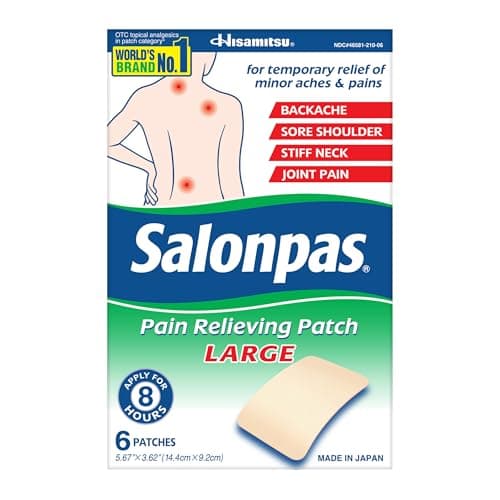 Patch Antidouleur Salonpas Avis : Test Complet du Large 6 unités