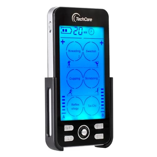 TENS Unit Muscle Stimulator EMS Machine for Pain Relief Dual Channel Electric Pulse Circulation Massager,Rechargeable Therapy Device for Back Neck Sciatica Muscle Recovery
