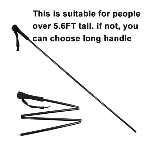Aventik Fold-able Wading Staff Water Depth Safety Warning Sign Coated Stainless Steel Core T7075 Aluminum Body Corrosion Resistance(WS091)
