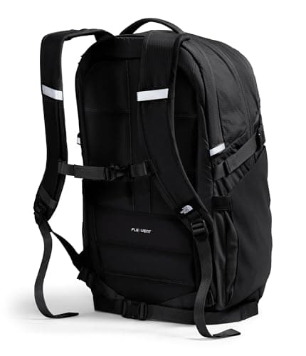 The North Face Router Everyday Laptop Backpack - Daypack, Water Repellent, Laptop Sleeve, Reflective Details, TNF Black/TNF Black-NPF, One Size
