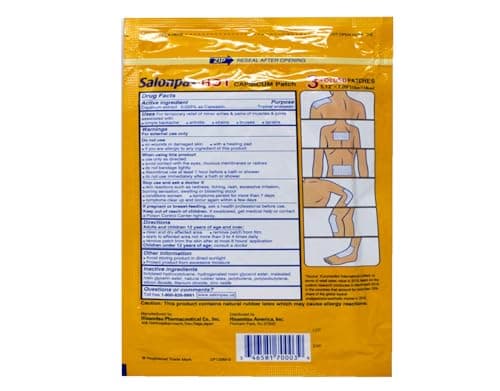 Salonpas-Hot Capsicum Patch 3 Count (Pack of 6)