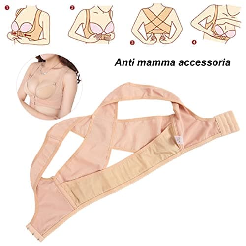 Women Chest Brace Up, Chest Bra Support Shaper - Adjustable Soft & High Elastic, Back Support & Posture Corrector Shapewear(XL)