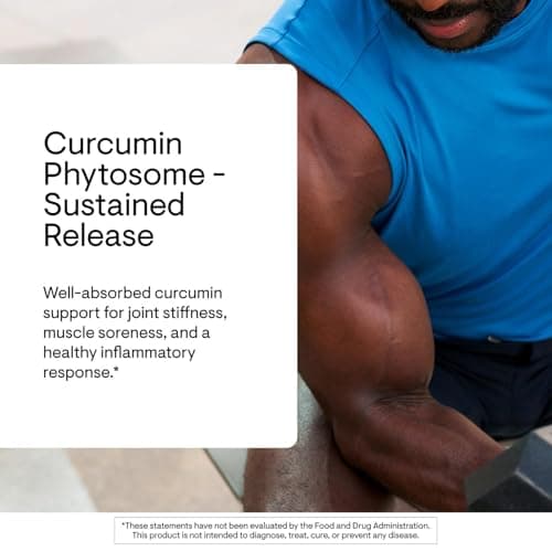 THORNE - Curcumin Phytosome 500 mg (Meriva) - Sustained Release, Clinically Studied - Supports Healthy Inflammatory Response in Joints, Muscles, GI Tract, Liver, Brain & Nerves* - 60 Servings