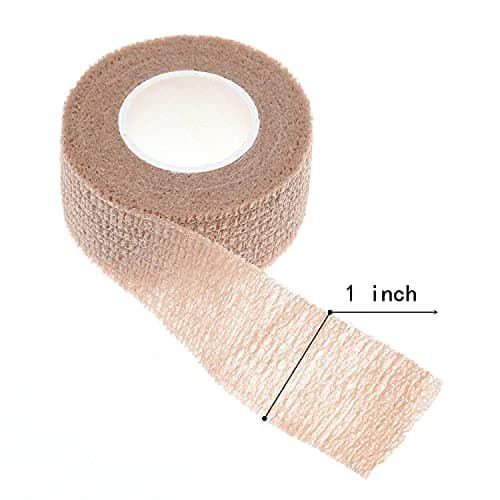 Self Adhesive Elastic Bandage Wrap - Pack of 8 Rolls 1" x 5 Yards Stretch Self-Adherent Cohesive Wrap Bandages First Aid Tape for Athletic, Sports, Wrist, Ankle (Beign Colors)