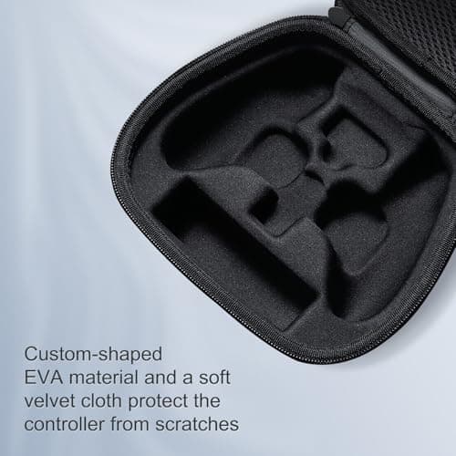 AKNES GuliKit Hard Carrying Case Compatible with GuliKit KK3 Max/KK3 Pro/Kingkong 2 Pro/ES Series & X box Series X|S / X box One Controllers, Includes Carabiner Clip, Durable EVA Protection (Black)