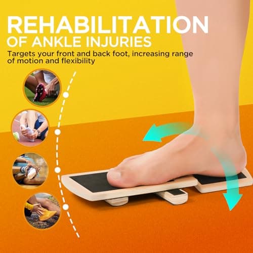 Ankle Balance Board Foot Strengthener Trainer for Sprained Ankle, Stability Exercises, Physical Therapy, Plantar Fasciitis Relief, Posture Correction, Balance Training, Anti Slip Wobble Board