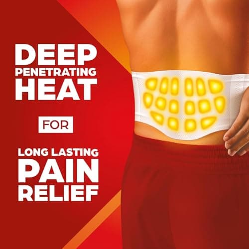 ThermaCare Advanced Back & Hip HeatWraps - Long-Lasting, Disposable Heat Therapy for Lower Back Pain, Muscle Soreness, & Herniated Discs - Drug-Free (L-XL, Pack of 5)