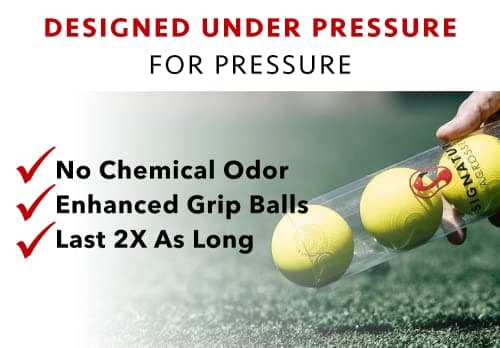 Signature Lacrosse Ball Set - Packs of 2, 4, 8, 12, and 100 - No Chemical Smell Massage Balls, Myofascial Release Tools, Back Roller, Muscle Knot Remover