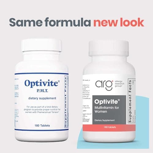 Optimox ARG Optivite - Women’s Multivitamin Multimineral - Hormone Balance & PMS Support - Enhanced with Flavonoids, Enzymes & Betaine HCl - 30 Servings - 180 Count