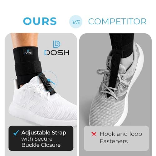 Dosh AFO Foot Drop Brace - Drop Foot Brace for Walking - AFO - Unisex (Black)