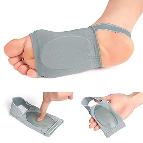 Arch Support Sleeves, 1 Pair Metatarsal Compression Arch Support Brace, Soft Elastic Gel Women Men Arch Support Socks Pads Bandages Shoe Inserts, Pain Relief for Plantar Fasciitis Heel Spurs Flat Feet