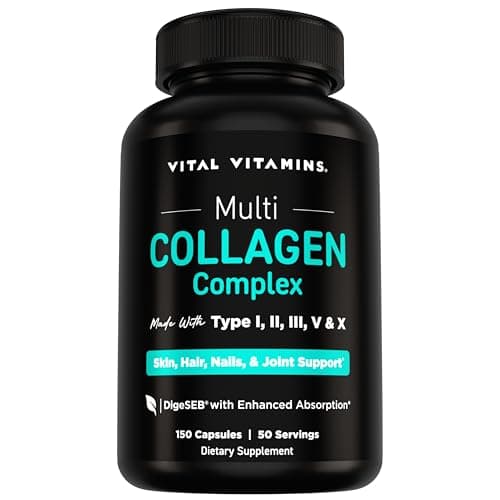 Vital Vitamins Multi Collagen Test – 5 kollagentyper i praktiska kapslar