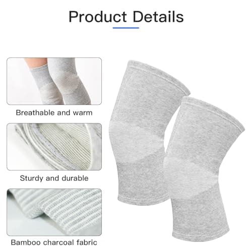 Onecompress - One Compress Premium Bamboo Knee Sleeve 2-pack Original(Large(75-90KG))