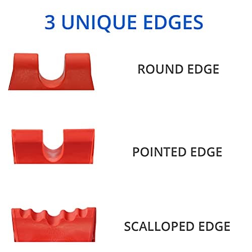 Body Back Davinci Tool (Red) -USA Made- Hard Rubber Neck Tension Relief & Pressure Point Massage Tool - Occipital Release Tool - Cervical Traction Device- Suboccipital Release Device - Neck Stretcher