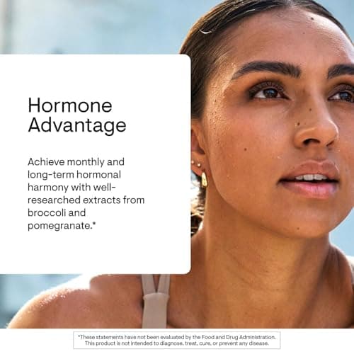 THORNE - Hormone Advantage - Estrogen Support & Hormone Balance for Men & Women* - Featuring DIM & Pomegranate Extract - Gluten, Dairy & Soy-Free - 60 Servings