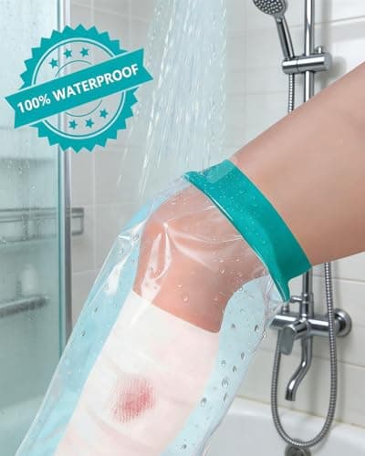 EuyiHlybt Cast Covers for Shower Leg, Waterproof Leg Cast Cover for Showering, Reusable Cast Protector for Shower Leg Adult, Soft Comfortable Cast Shower Cover Leg, Used for Bandages