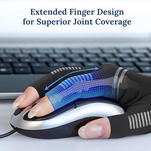 Vlela Arthritis Gloves for Women for Pain,All-Around Compression Gloves for Men,Finger extension with Anti-Slip Grip,Support Gloves for Pain Relief,Carpal Tunnel