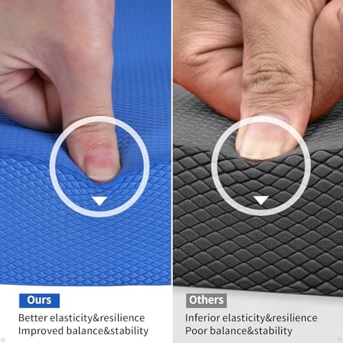 ANVICTOX Balance Pad 19.8 * 15.7 * 2.4",XL Balance Pad for Physical Therapy,Extra Large Foam Balance Board Stability Pad for Rehabilitation Core Training Stretching Mobility (Blue-TPE)