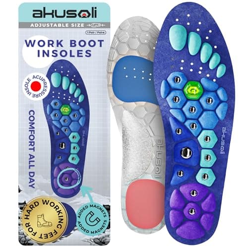 Akusoli Einlegesohlen Test: Stoßdämpfende Einlagen für Arbeitsstiefel im Check
