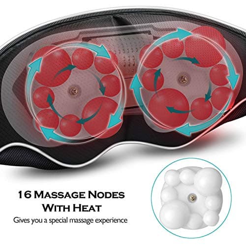 VIKTOR JURGEN Mothers Day Gifts for Mom, Wife, Women & Her, Shiatsu Neck and Shoulder Massager with Heat Deep Tissue Kneading Sports Recovery Massagers for Back, Relaxation Gifts for Husband, Him, Men