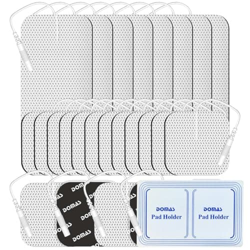 DOMAS 24 Pack TENS Pads Review – 2x2 & 2x4 Inch Electrode Pads