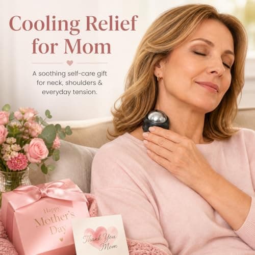 Flyfan Cold Massage Roller Ball - Mothers Day Gifts fo,Men Women Teens Boys Gifts，Stays Cold for 6 Hours,Sports Fitness Relaxations Gift,Rapidly Relieve Muscle Pain and Tension