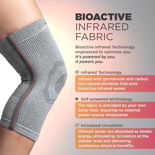 Incrediwear Knee Sleeve – Knee Braces for Knee Pain, Joint Pain Relief, Swelling, Inflammation Relief, and Circulation, Knee Support for Women and Men, Fits 18”-22” Above Kneecap (Black, Large)