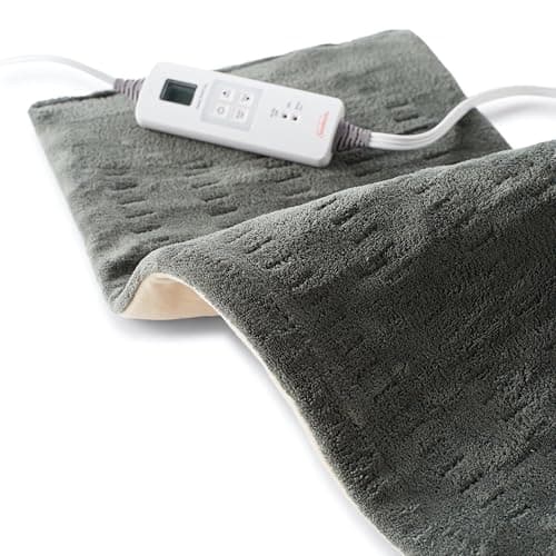 Sunbeam XL Heating Pad for Back Neck and Shoulder Pain Relief Auto Shut Off 6 Heat Settings Extra Large 12 x 24 Green Ideal for Muscle Aches and Arthritis Pain