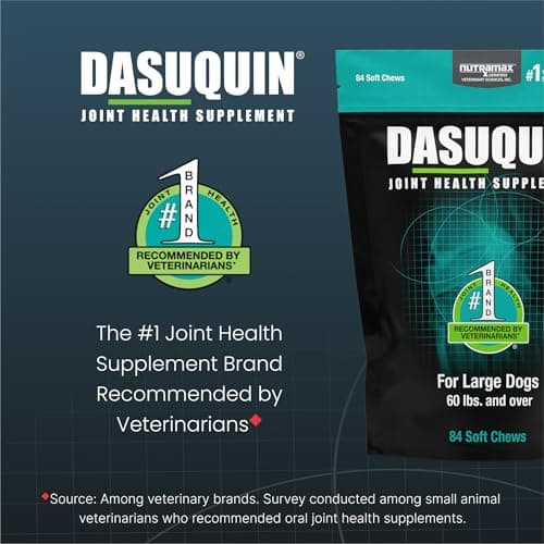 Nutramax Dasuquin for Large Dogs, Joint Health Supplement, Contains Glucosamine for Dogs, Plus Chondroitin, ASU and More, Supports Healthy Joints, Soft Chews, 84 Count