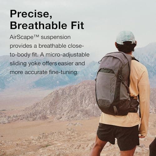 Osprey Talon 22L Men's Lightweight Hiking Backpack - Small Daypack for Travel & Camping, Black/Coal Grey