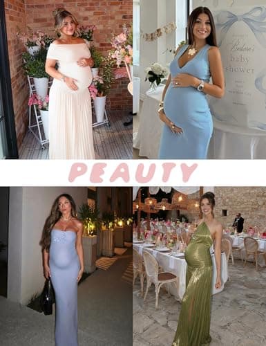 Peauty Maternity Shapewear Underwear for Under Dresses Belly Bands Pregnant Women Pregnancy Belly Band Pregnancy Shapewear Shorts Summer Maternity Dress Clothes Baby Shower Photoshoot (Nude L)