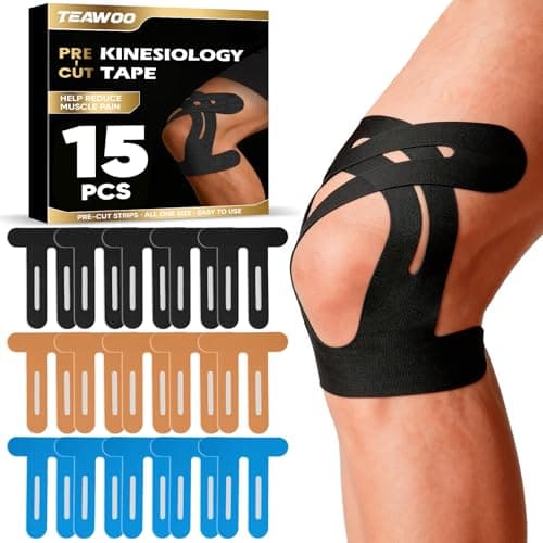TEAWOO Kinesiology Tejp för Knän – 15-Pack Recension