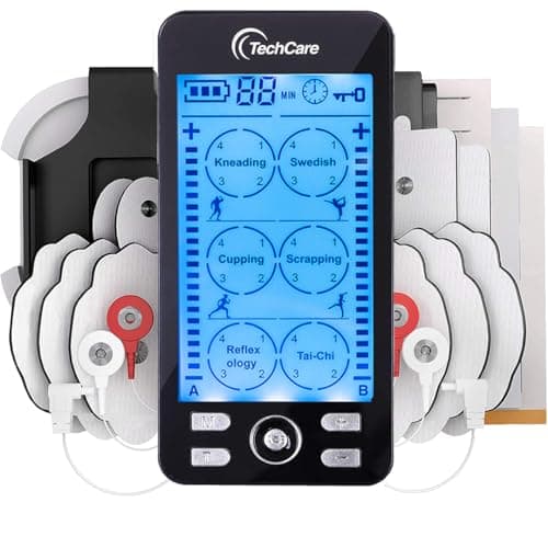 Máquina TENS Recargable TechCare: Análisis Completo del Estimulador Muscular 24 Modos
