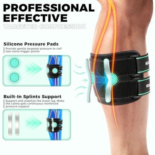 Healrecux Sciatica Pain Relief Devices Brace, Sciatic Nerve Ease Brace with Pressure Pads Targeted Compression for Sciatic Nerve Pain, Lower Back, Hip, Calf Brace for Sciatic