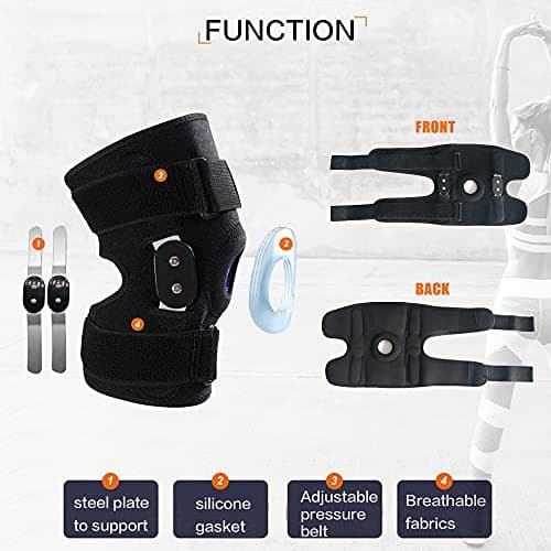 Decompression Knee Brace, Stable Support of The Knee, Effective Relief of ACL, Arthritis, Meniscus Tear, Tendinitis Pain, Adjustable Compression Band, Suitable for Men and Women