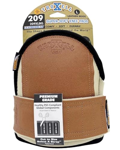 TROXELL USA SuperSoft Leatherhead Kneepads - (Large Size / Bagged in Pairs)