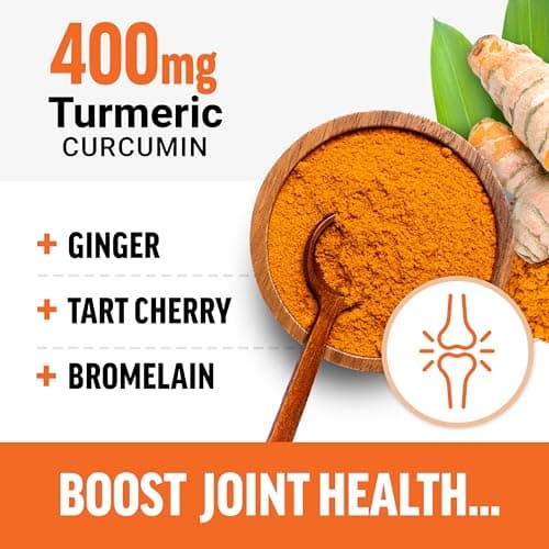Force Factor Better Turmeric Supplement 400mg with Black Pepper & Ginger, Extra Strength Joint Support, Superior Absorption, Like Turmeric Gummies, Fruit Splash, 60 Turmeric Chews