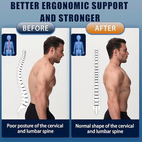 Luckela Posture Corrector for Men and Women, Adjustable Back Brace for Back, Neck and Shoulder Pain Relief, Back Support for Posture Improving Scoliosis, Hunchback, Hump, Thoracic, Spine Corrector (X-Large)