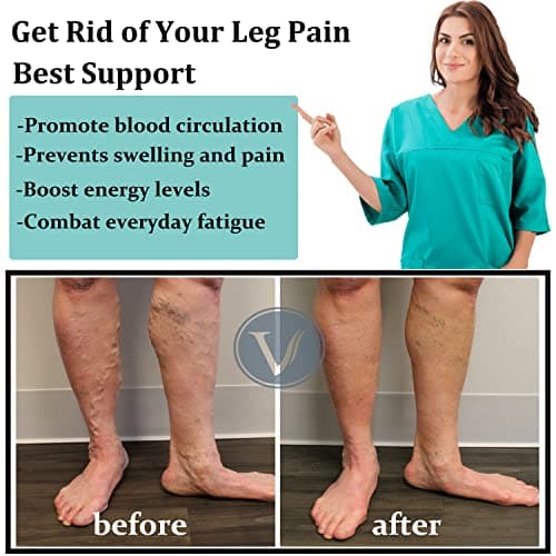 ACTINPUT Copper Compression Socks Men Women Circulation 4 Pairs-Best Support for Nurses,Running,Cycling,Flying,Gift Idea (Black, Large/X-Large)