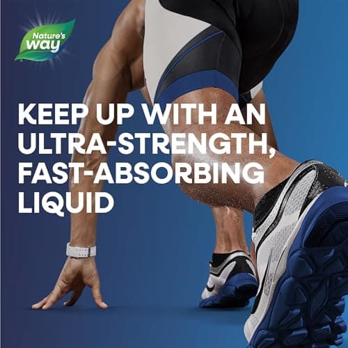 Nature's Way Ultra-Strength Joint Movement Glucosamine Liquid, Glucosamine, Chondroitin, MSM with Vitamin D3 & Hyaluronic Acid, Fast-Absorbing Liquid, Joint Support Supplement*, Berry Flavored, 16 Oz