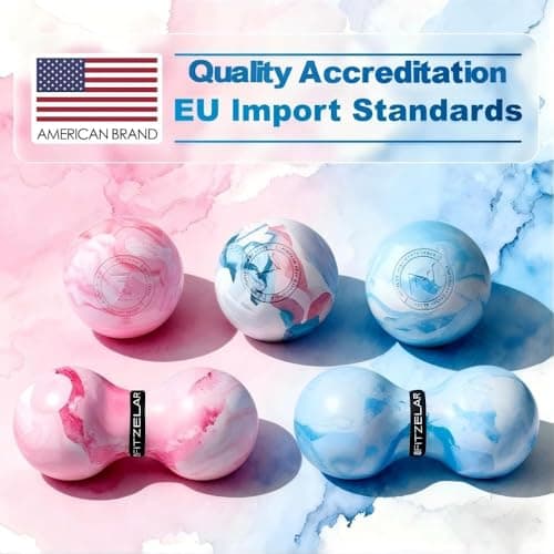FITZELAR Massage Lacrosse Balls for Myofascial Release, Quality Certification, Massage Deep Tissue for Back and Shoulder, Trigger Point Therapy, Muscle Knots, Relieving Muscle Pain