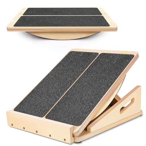 Woodure Balance Board & Schrägbrett Test – 2-in-1 Fitness Board für Zuhause