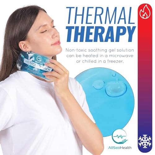 Reusable Hot and Cold Gel Ice Packs for Injuries - Gel Cold Packs for Injuries - Multiple Shapes and Sizes 7 Variety Pack
