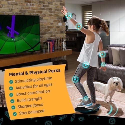 GoBalance Play & Sport - Premium Interactive Wooden Balance Board with Smart Bluetooth Sensor & Free App. 12 Fun Games, Core Sports Training, and Full-Body Workouts. Perfect for the Entire Family.